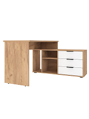 Стол угловой Оптима ОП-22 дуб крафт золотой/меренга