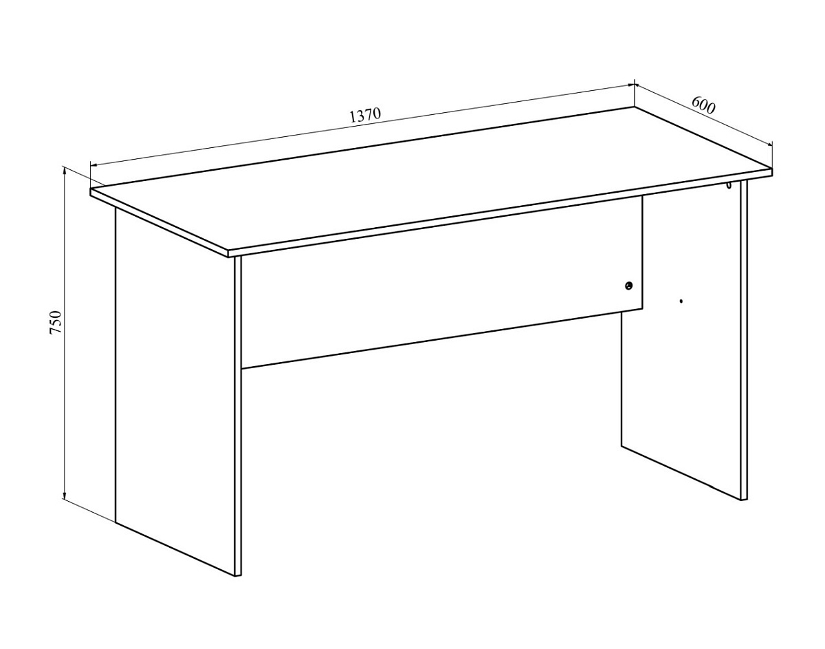Стол письменный ОФ-113K венге