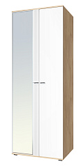 Шкаф для одежды Эмилия ЭЛ-16К комбинированный дуб крафт золотой/меренга