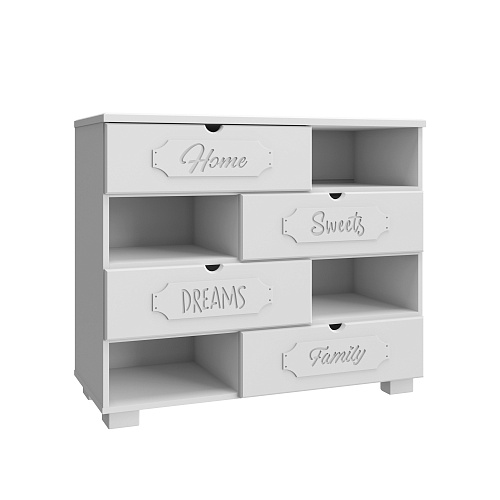 Комод ДримСтар ДС-10 белое дерево