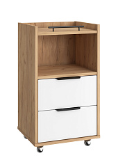 Тумба К-30 дуб крафт золотой/меренга