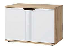 Комплект мебели для прихожей Эмилия ЭЛ-004 дуб крафт золотой/меренга