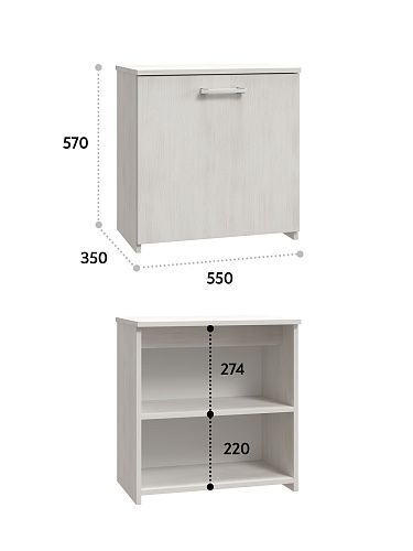 Тумба Агата АТ-10 северное дерево светлое