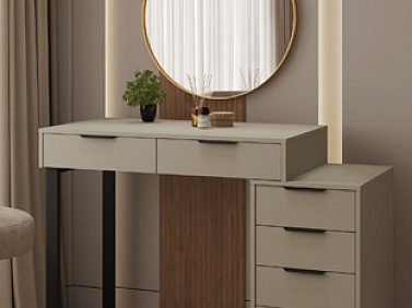 Глиняный серый - трендовый цвет мебели весны 2025