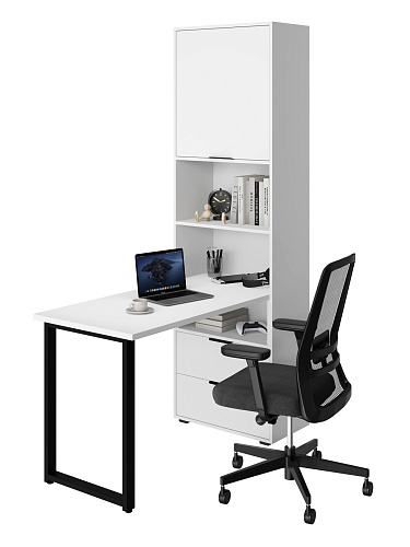 Стол рабочий Оптима ОП-20 белый структурный/меренга