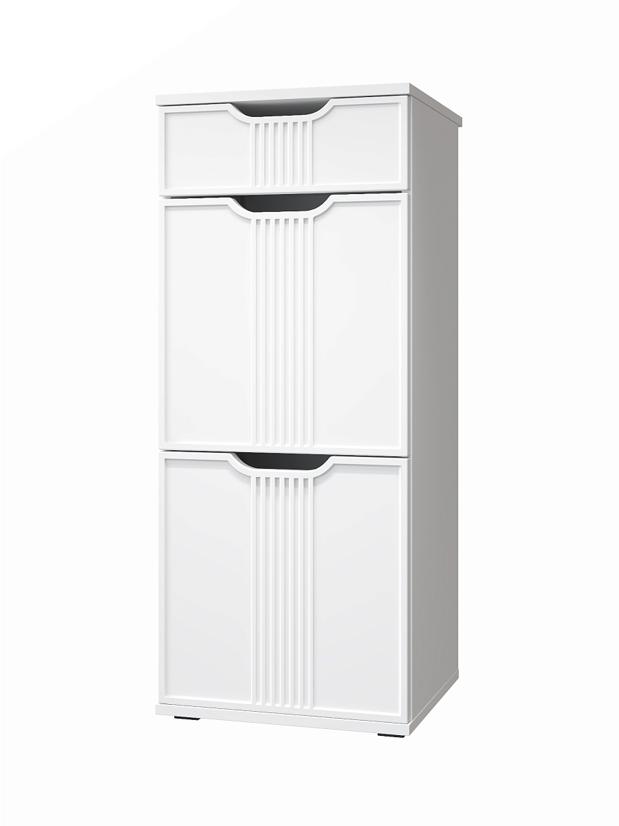 Комплект мебели для прихожей Эмилия ЭЛ-024 белый структурный/меренга