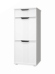 Комплект мебели для прихожей Эмилия ЭЛ-024 белый структурный/меренга