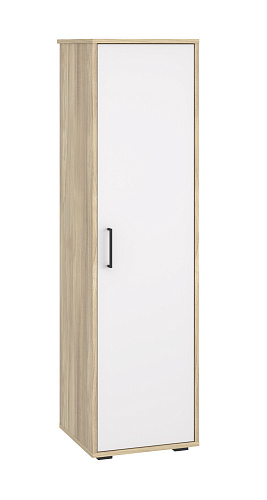 Шкаф-пенал Оскар ОС-01 блэквуд ячменный/белый структурный