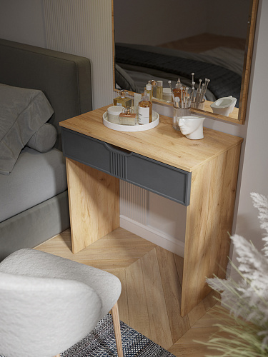 Стол туалетный ЭЛ-36 дуб крафт золотой/графит