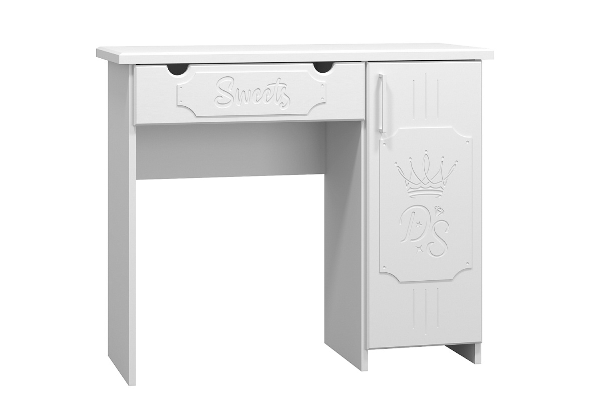 Комплект стол туалетный с зеркалом ДримСтар-2 белое дерево