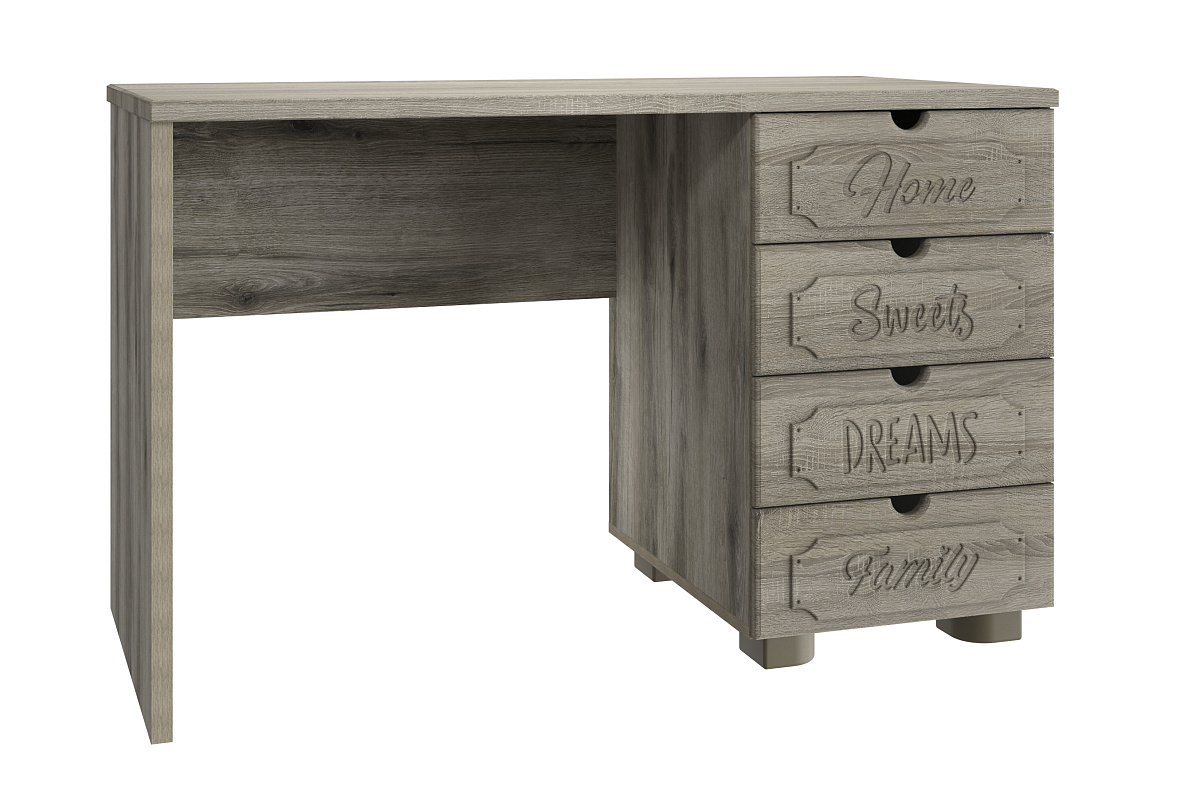 Стол письменный ДримСтар ДС-3 дуб эвок/дуб сонома темный