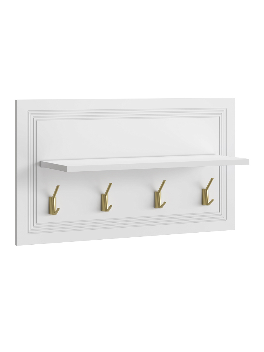 Вешалка Оливия ОЛ-16 (700х400) белый бриллиант/бланж