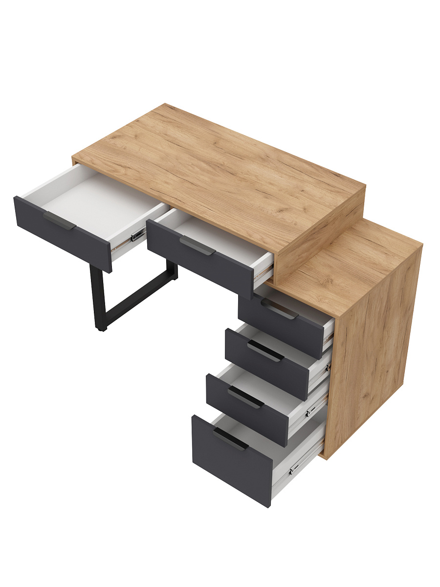 Стол Оптима ОП-18 дуб крафт золотой/графит