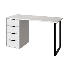 Стол С-402 белый структурный/меренга (1350х550)