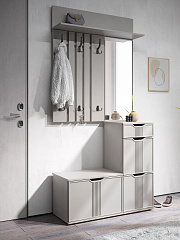 Комплект мебели для прихожей Эмилия ЭЛ-023 кашемир/шарли керамика