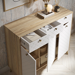 Тумба Велламо ВО-05 блэквуд ячменный/бланж