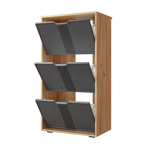 Тумба Эмилия ЭЛ-43 дуб крафт золотой/графит 