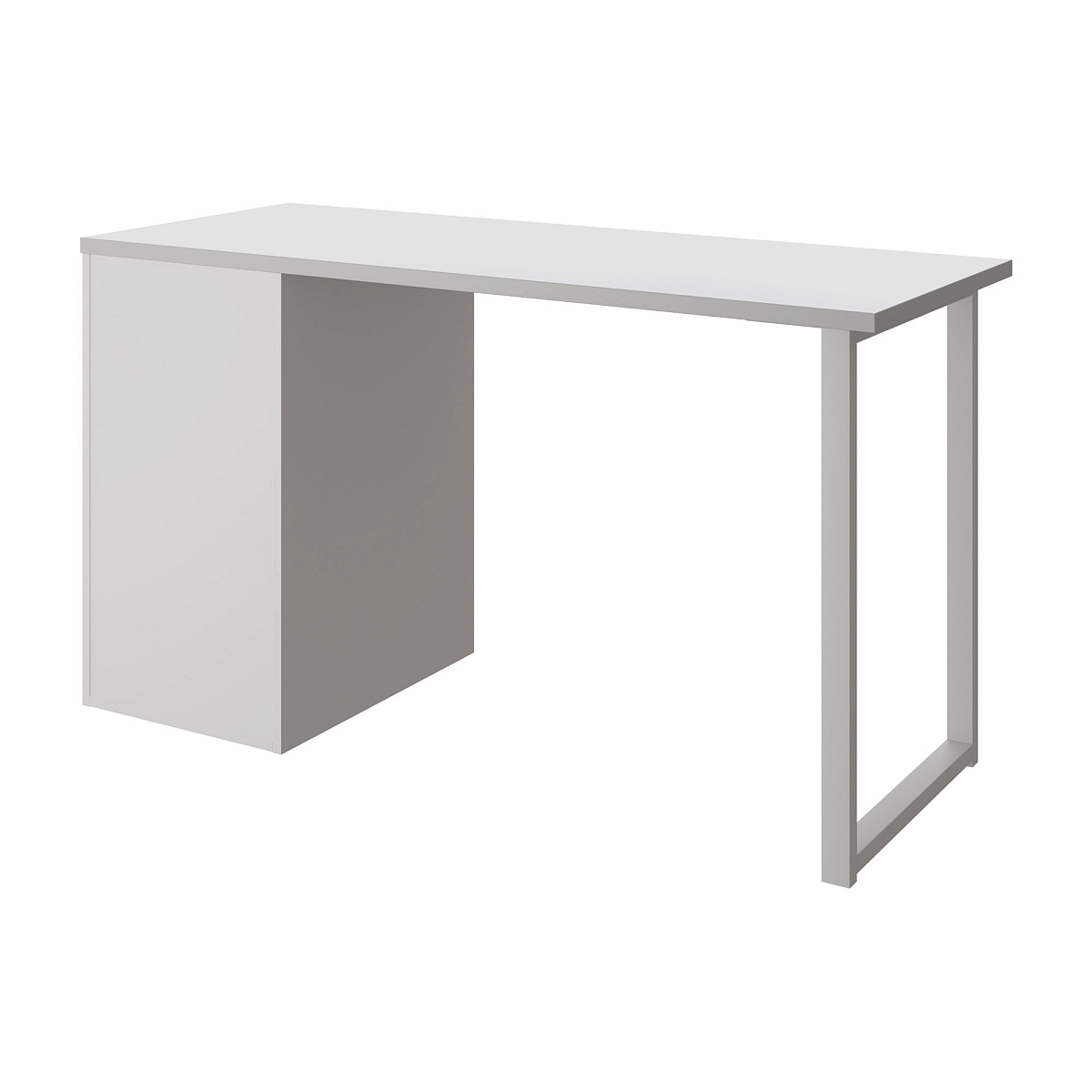 Стол С-412 белый структурный/меренга (1350х550 белая опора)