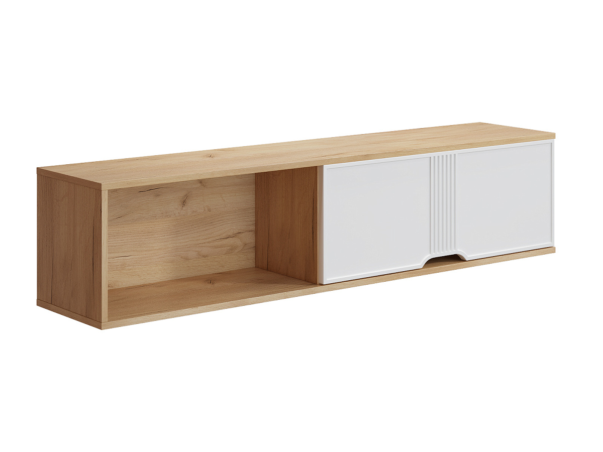 Полка Эмилия ЭЛ-41 дуб крафт золотой/меренга