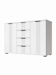 Комод Эмилия ЭЛ-21 белый структурный/меренга