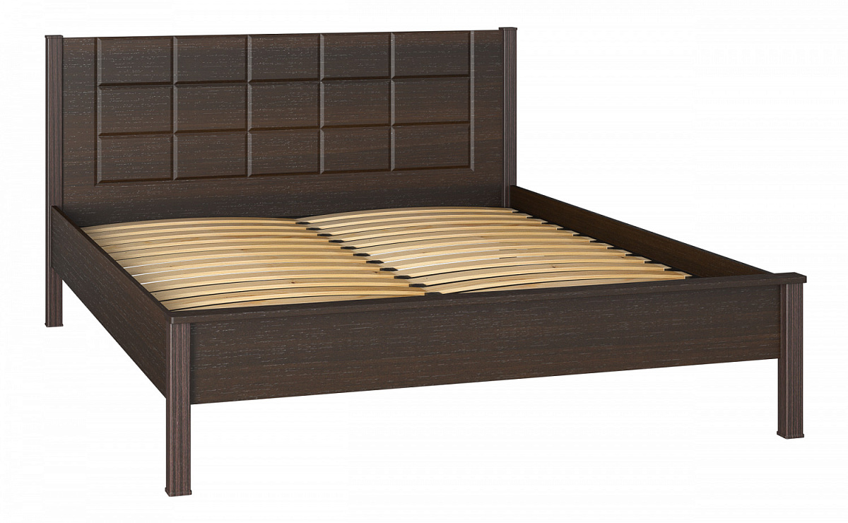 Кровать Изабель ИЗ-1 (2000x1600) орех темный