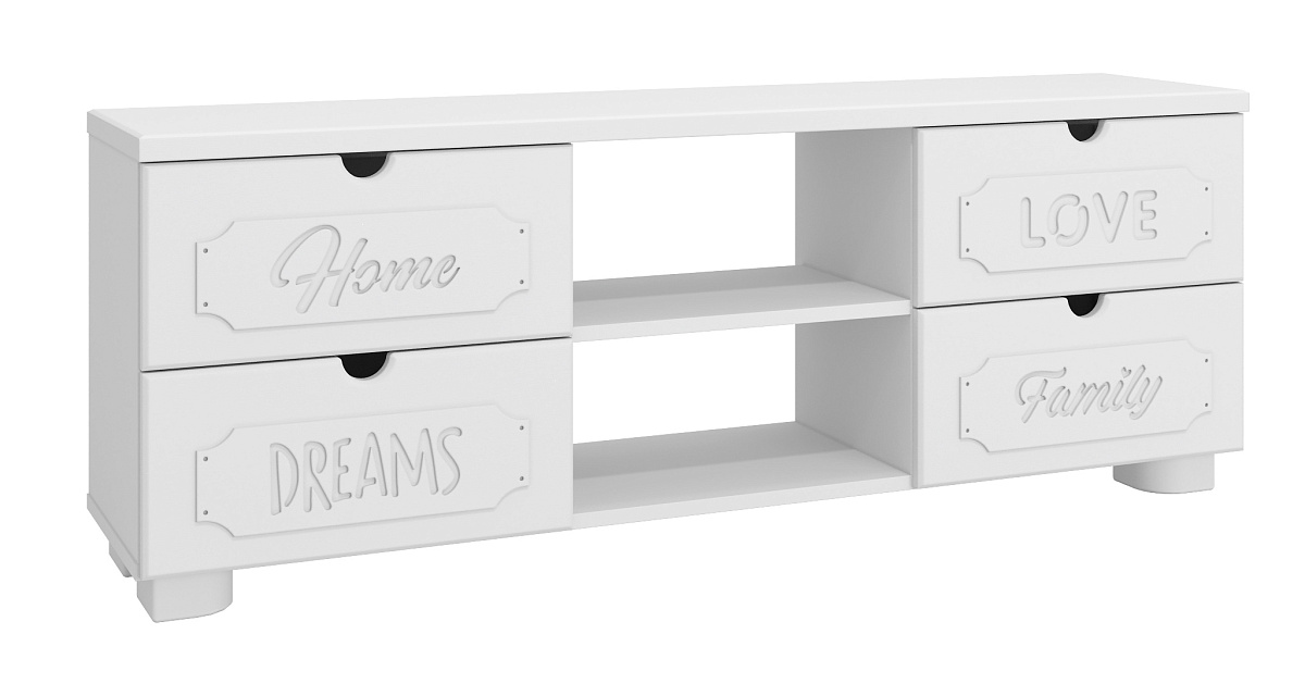 Тумба для ТВ ДримСтар ДС-15 белое дерево