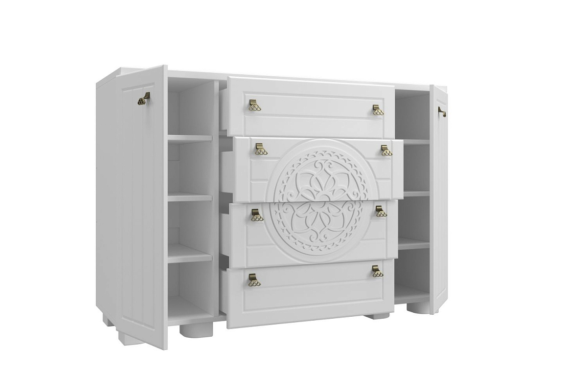 Комод «Монблан» МБ-36К белое дерево