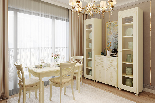 Гарнитур для гостиной Ассоль плюс АС-050 ваниль