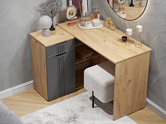 Стол угловой Эмилия ЭЛ-47 дуб крафт золотой/графит