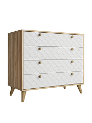 Комод Велламо ВО-12 блэквуд ячменный/бланж