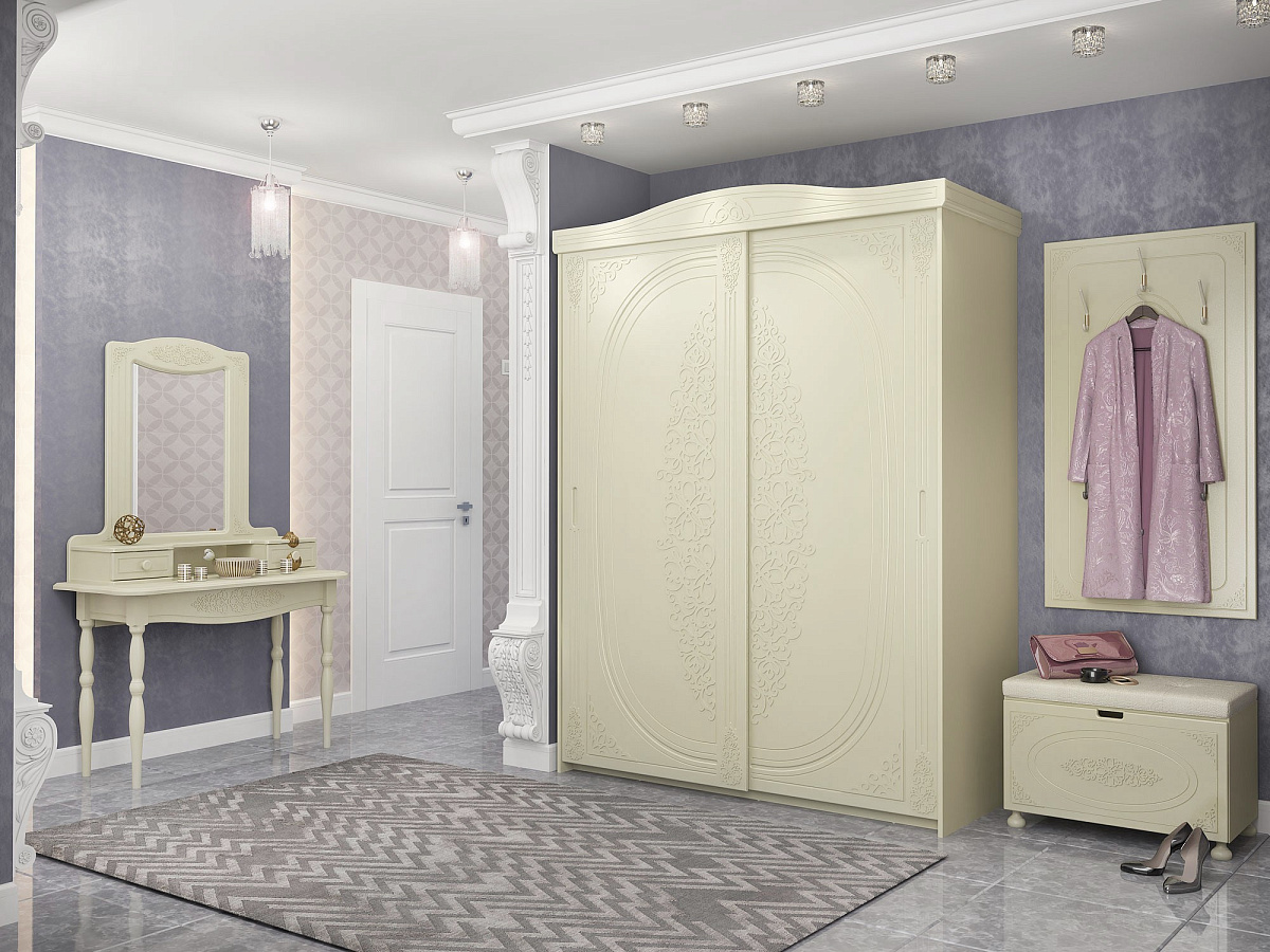 Гарнитур для прихожей Ассоль плюс АС-044 ваниль