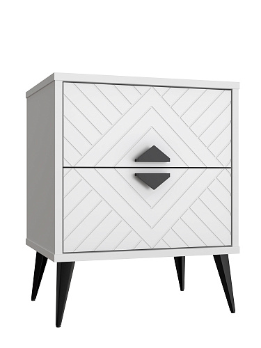 Тумба прикроватная Астрид АР-04 белый бриллиант/бланж