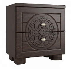 Тумба прикроватная «Монблан» МБ-38К венге/орех шоколадный