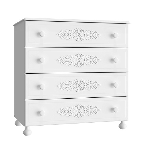 Комод Ассоль АС-5 белое дерево