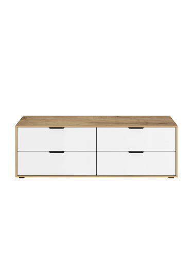 Тумба Оптима ОП-23 дуб крафт золотой/меренга