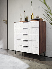 Комод Контемпо КТ-03 дуб барокко янтарный/бланж