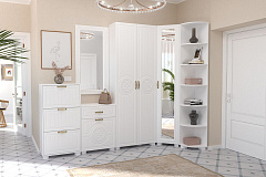 Зеркало «Монблан» МБ-40 (600х1200) белое дерево