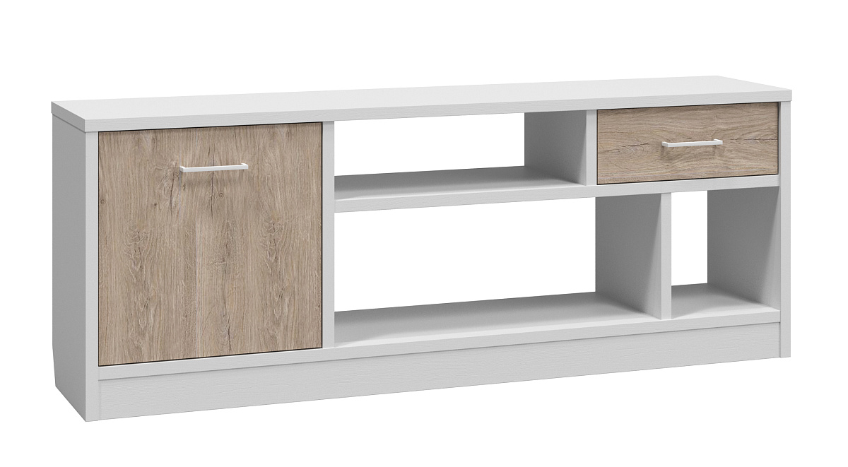 Тумба Виктория ВИ-1К белый структурный/дуб роше