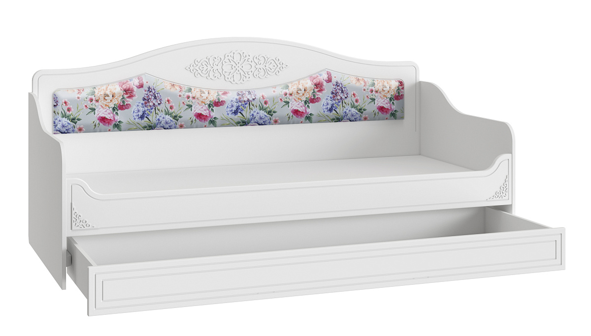 Кровать Ассоль АС-47 (2000х900) белое дерево