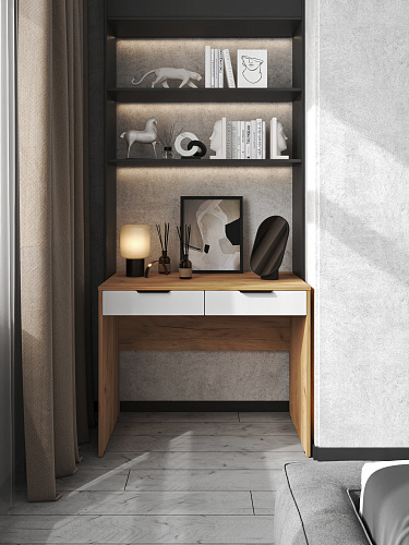 Стол Оптима ОП-19 дуб крафт золотой/меренга