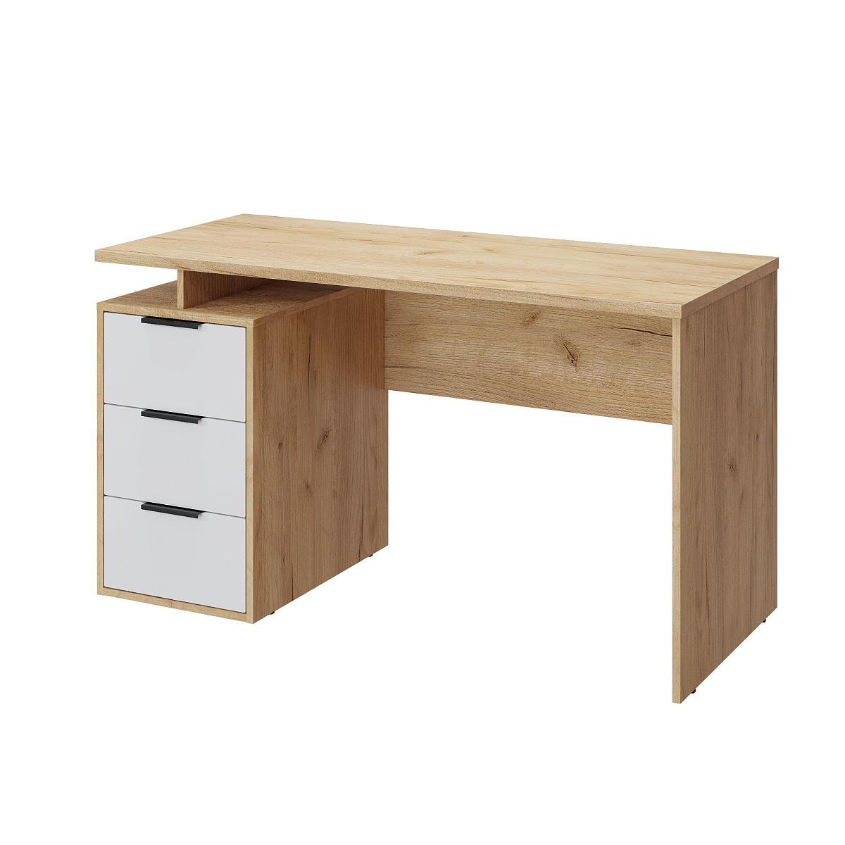 Стол С-407 дуб крафт золотой/меренга (1350*600)