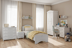 Шкаф для одежды Ассоль АС-2 белое дерево