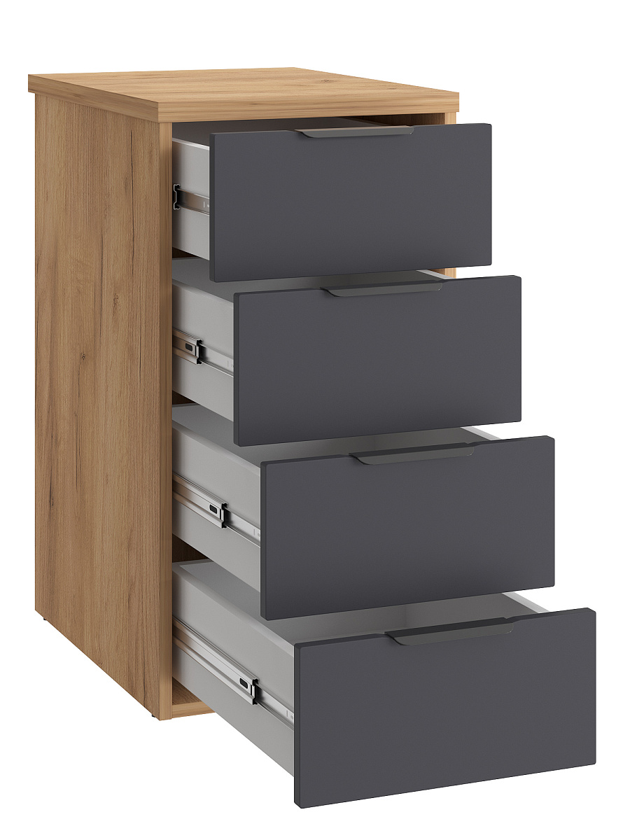 Тумба К-52 дуб крафт золотой/графит