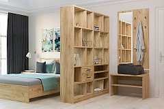 Стеллаж Виктория ВИ-3 дуб крафт золотой