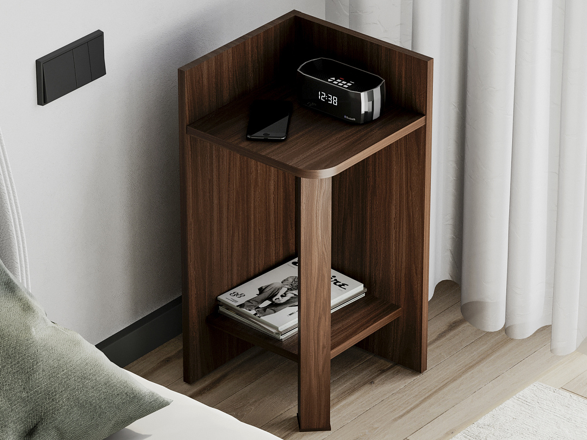 Этажерка Э-01 орех темный/венге аруба