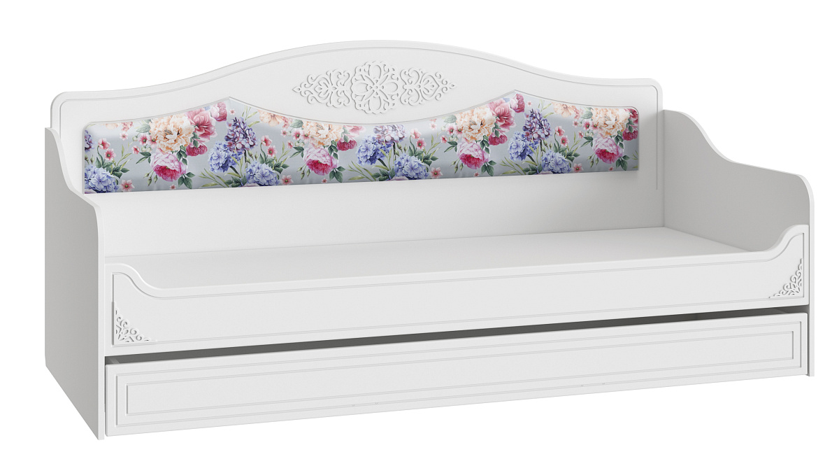 Кровать Ассоль АС-47 (2000х900) белое дерево