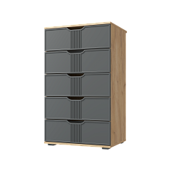 Комод Эмилия ЭЛ-18 дуб крафт золотой/графит