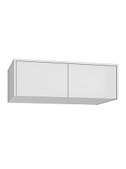 Комплект Шкаф с антресолью Оптима ОП-122 белый структурный/меренга