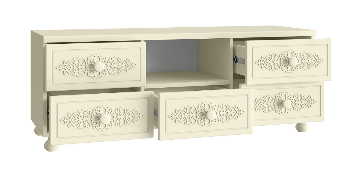 Тумба под ТВ Ассоль плюс АС-56 ваниль