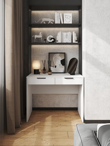 Стол Оптима ОП-19 белый структурный/меренга